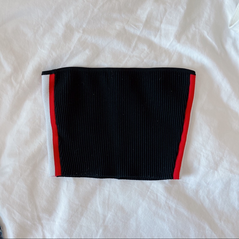 Babaton Aritzia Ribbed Crop Tube Top